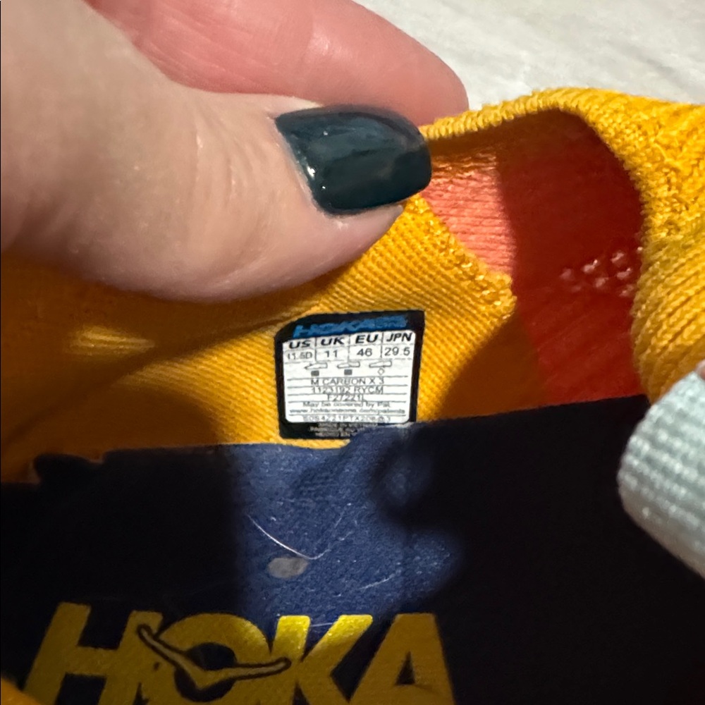 Hoka Vibrant Orange and Coral Sneakers size 11.5 - Picture 6 of 7
